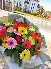 Букет цветов из:  Герберы #REPLACE_PRED# Оконешниково
